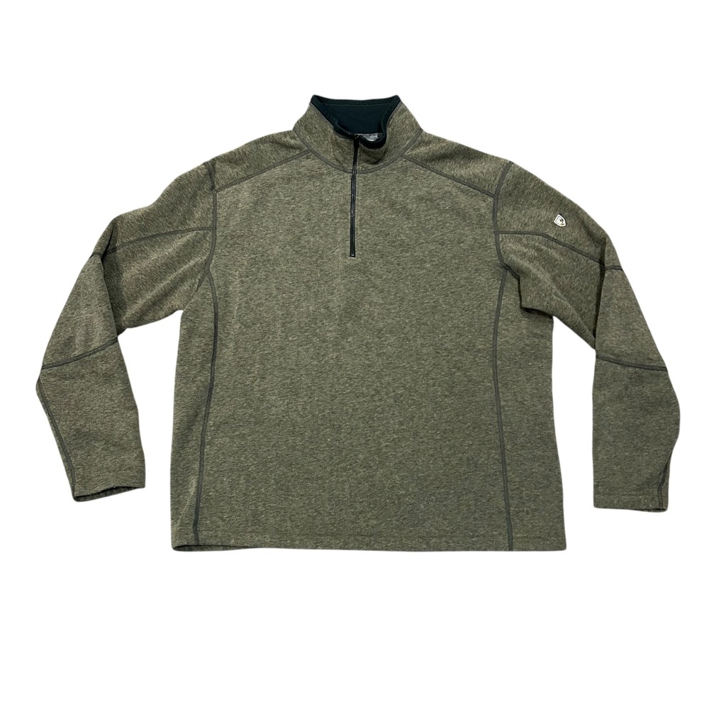 Kuhl Revel 1/4 Zip Pullover Sweater Olive Green Mens XXL 3007